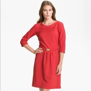 Hugo Boss | Hillary 3/4 Sleeve Dress Red Sz 8 EUC